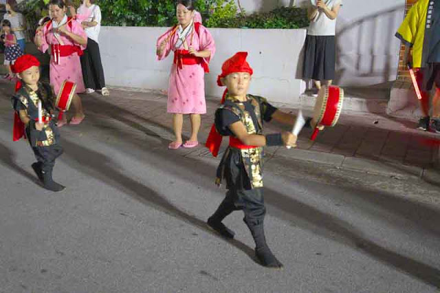 children, dance, drums, Eisa, Obon, Okinawa