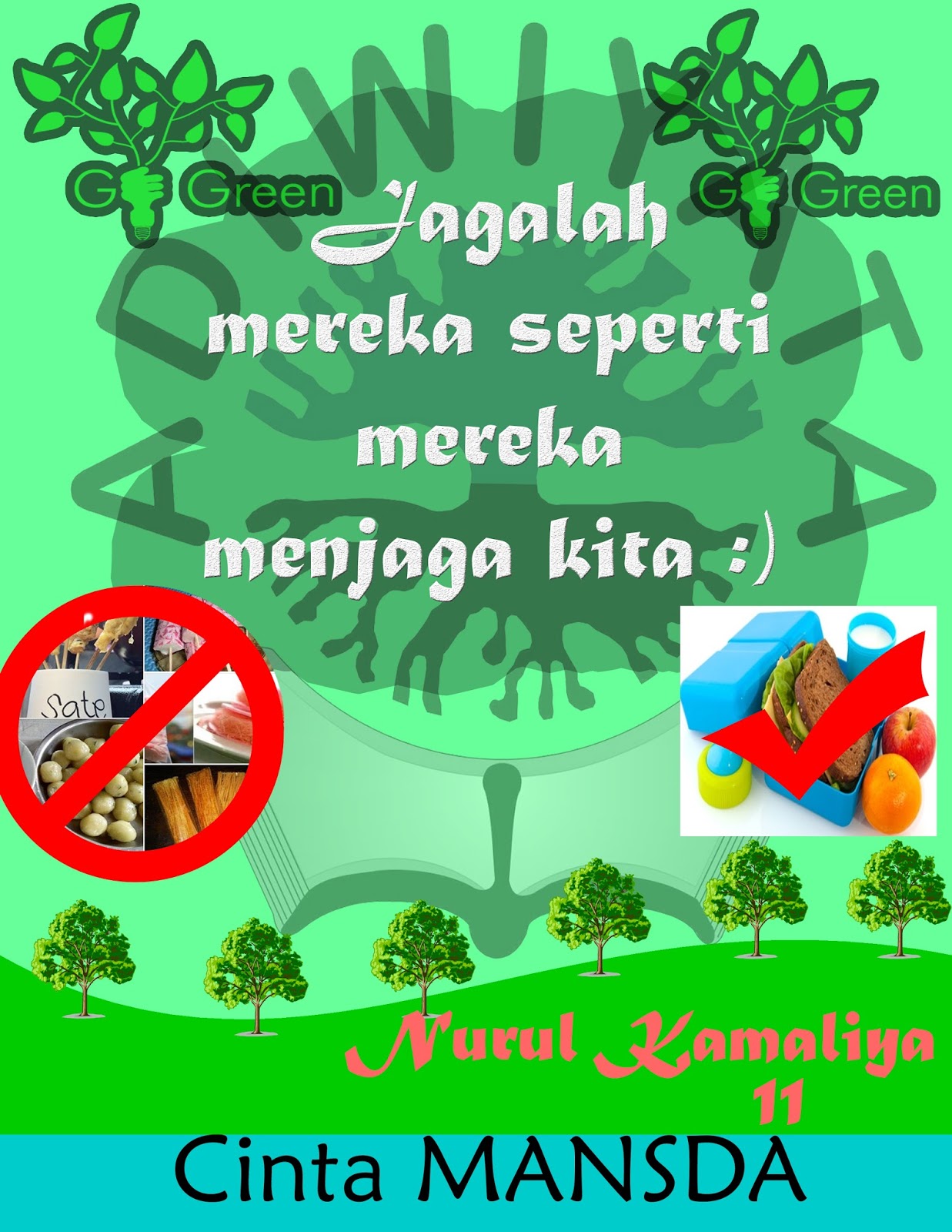 LIYA S BLOG Desaign Grafis Poster  Adiwiyata 