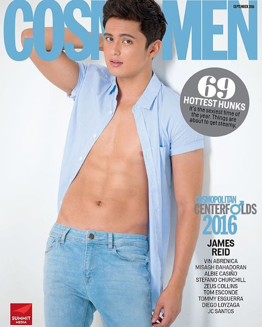 Nadine Lustre back to back with James Reid Cosmopolitan September 2016 Cover