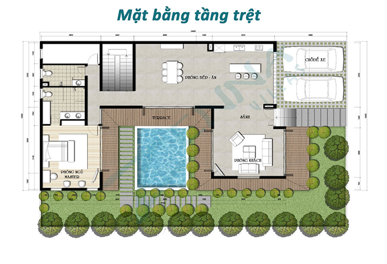 mat bang biet thu zenna villas resort