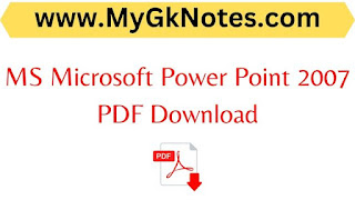 MS Microsoft Power Point 2007 PDF Download