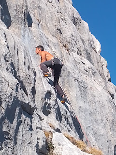 Escalade au Col de la Colombière