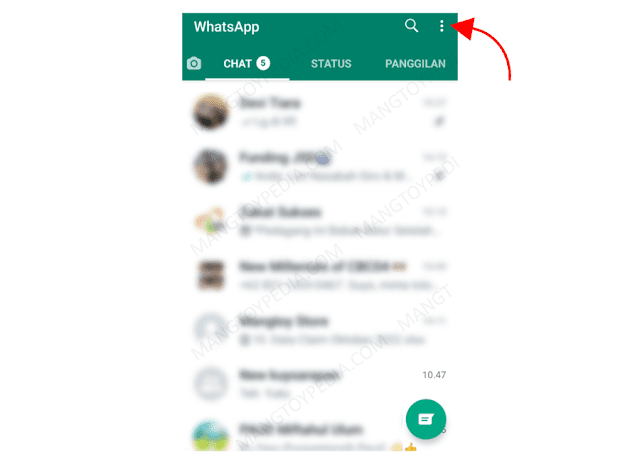 Buka Menu Pengaturan WhatsApp