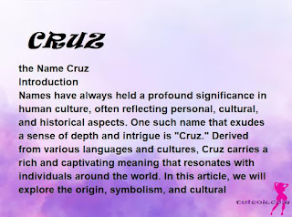 meaning of the name "CRUZ"