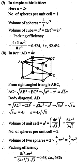 Solutions Class 12 Chemistry Chapter-1 (The Solid State)