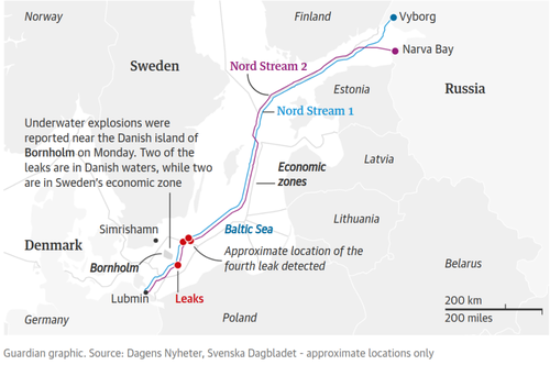 First Images Of Blown Up Nord Stream Reveals 50 Meter Missing Section Of Pipeline