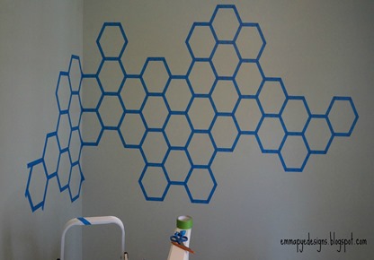 taped hex progress