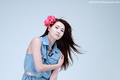 16 Han-Ga-Eun-Denim-Shirt-01-very cute asian girl-girlcute4u.blogspot.com