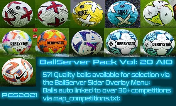 PES 2021 BallServer Pack 2022 AIO