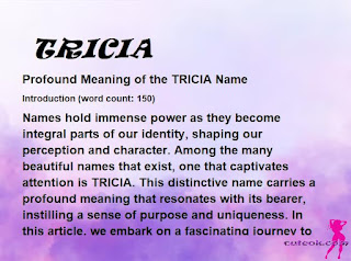 meaning of the name "TRICIA"