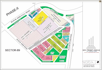 Layout Plan of Noida Sector-88 HD Map