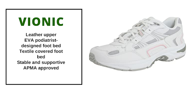 Vionic Classic walking orthopedic shoes.