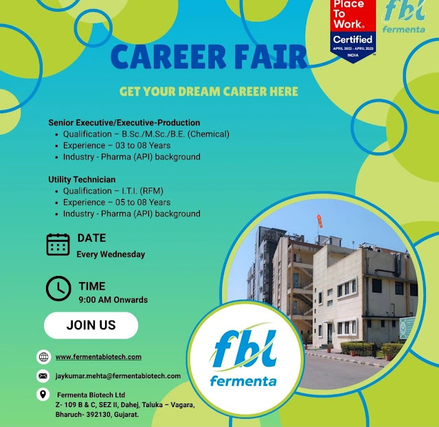 Fbl Walk In Interview for Production & Utility Dept