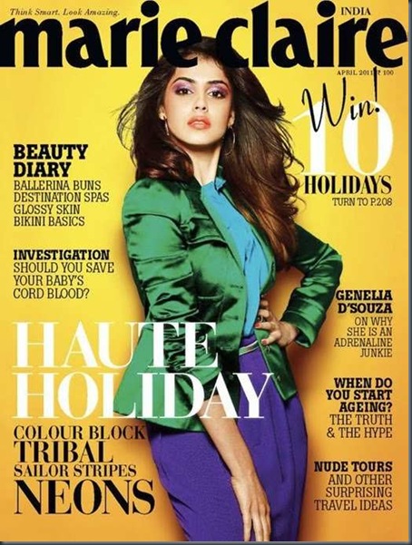 genelia on marie claire magazine 4