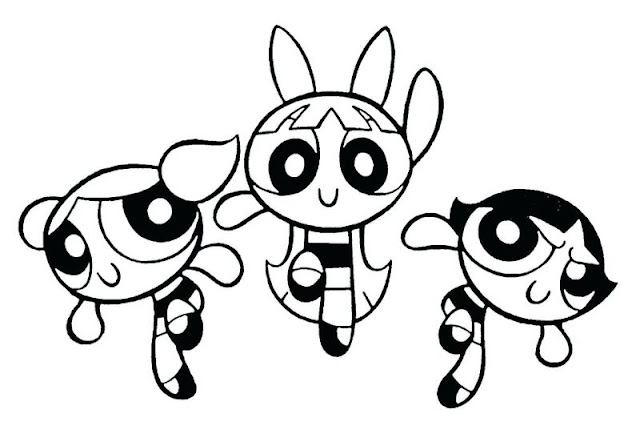 Powerpuff Girls Coloring Pages Printable PDF