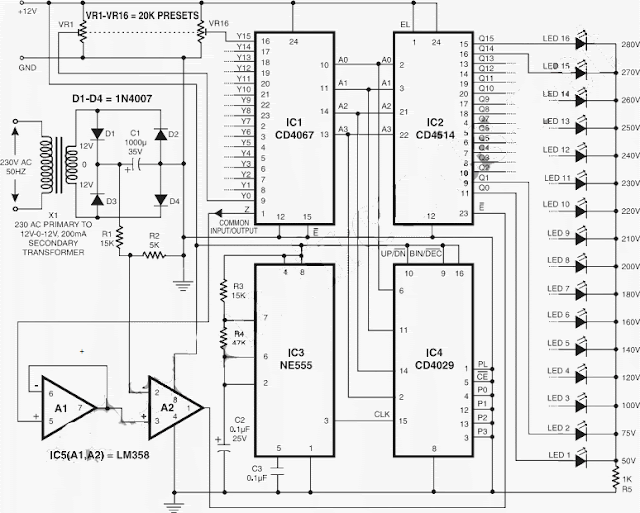 Digital Main Voltage Indicator