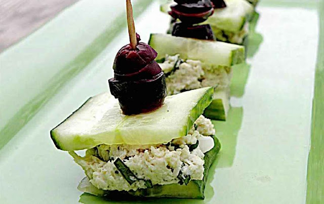 Chicken Salad Cucumber Bites