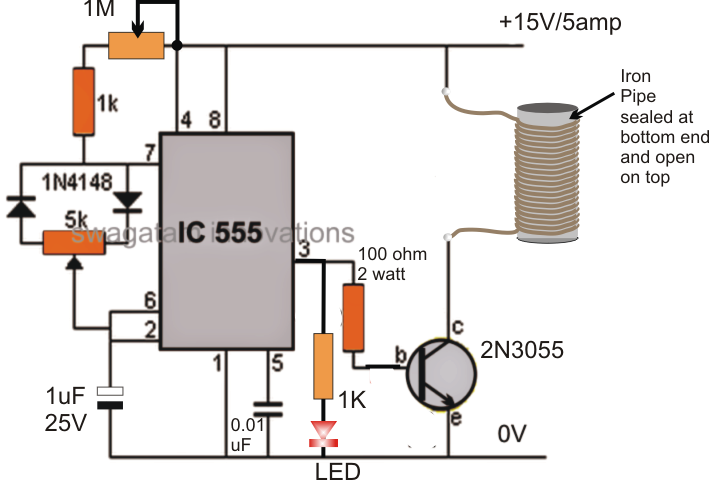 Small Induction Heater Circuit for School Project