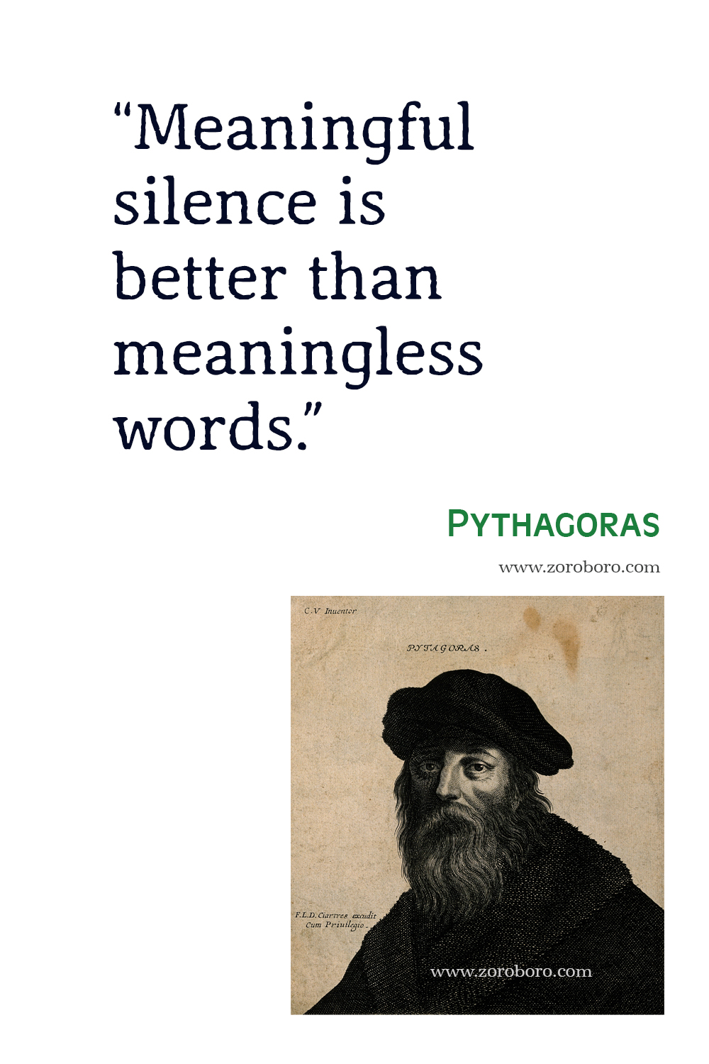 Pythagoras Quotes, Pythagoras Philosophy, Pythagoras Books Quotes, Pythagoras Image, Pythagoras Science / Number Quotes.