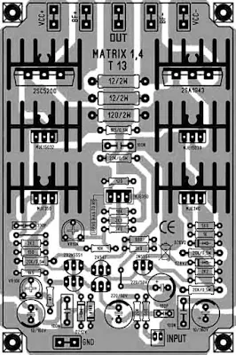 PCB Layout Design Power Amplifier Matrix 1.4