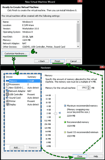 Ready to create virtual machine