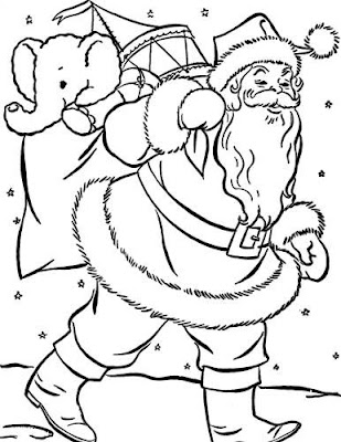 Christmas Coloring Pages Picture for Kids 