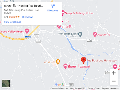 Location of Non Na Pua Boutique Homestay