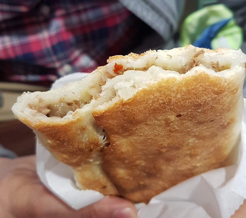 South Melbourne Market -  spicy lamb borek