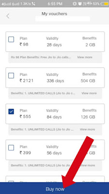 Jio Recharge Offers