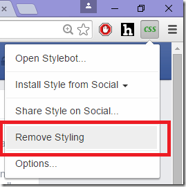 Remove styling