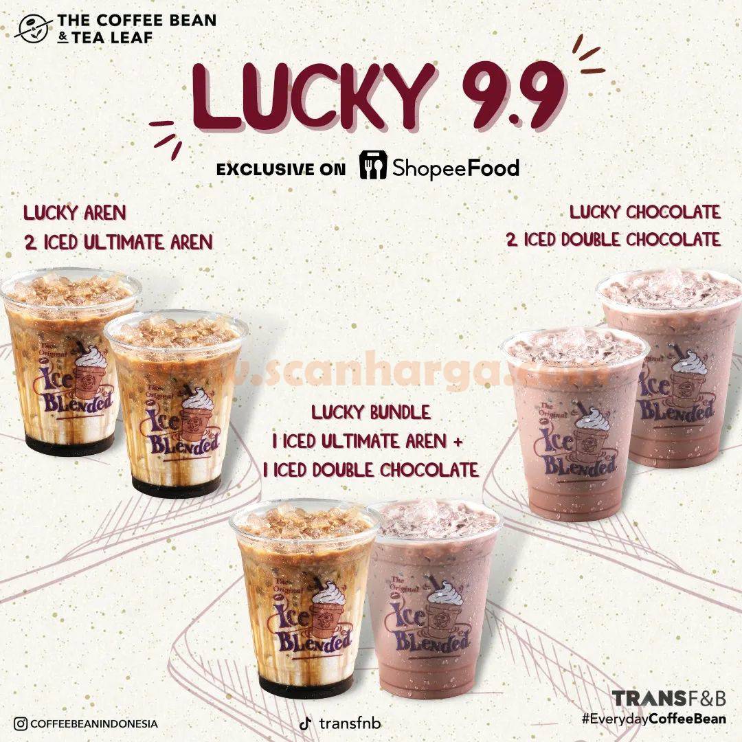 THE COFFEE BEAN Promo SHOPEEFOOD LUCKY 9.9