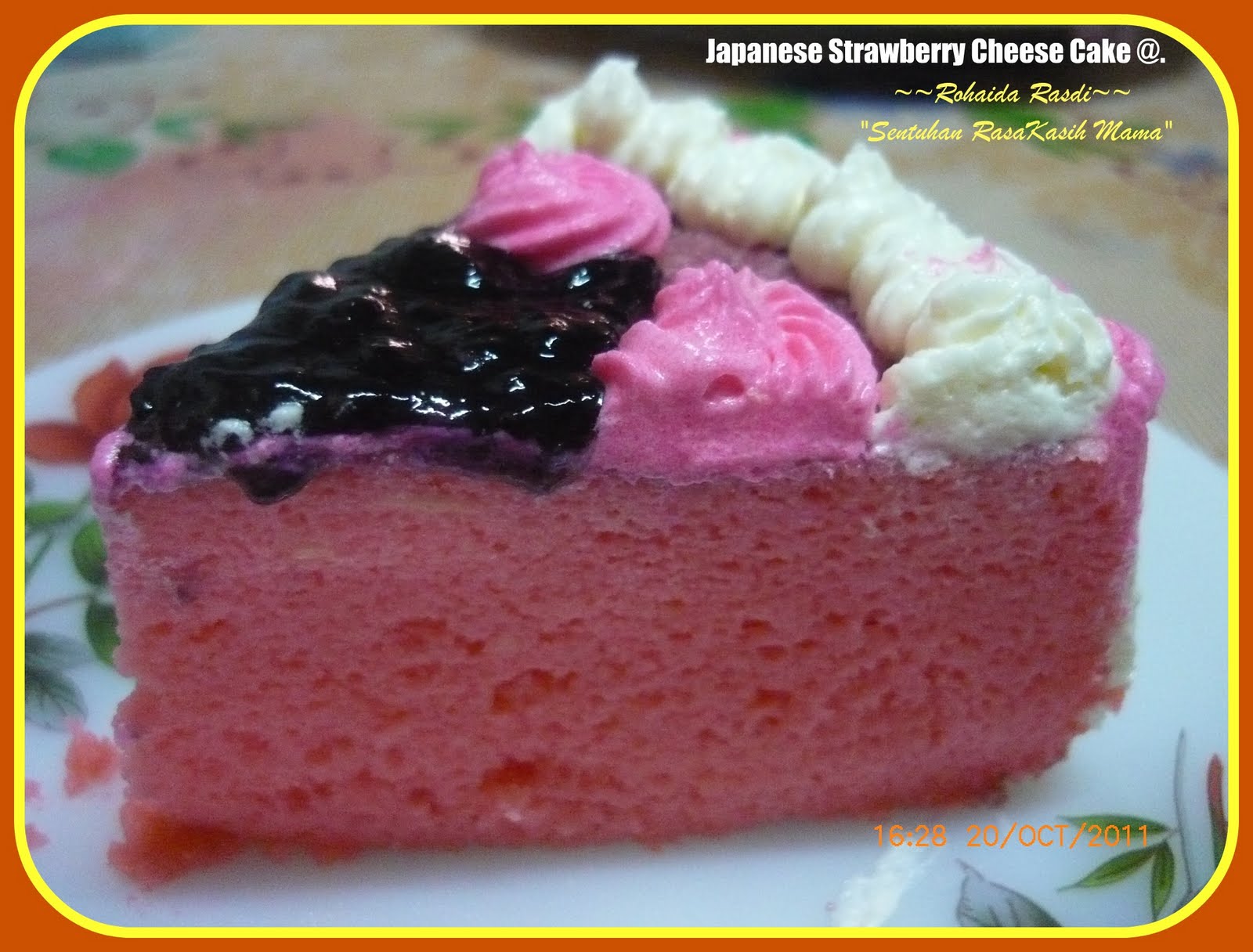 "Sentuhan RasaKasihMama": ~~Japanese Strawberry Cheese Cakes~~
