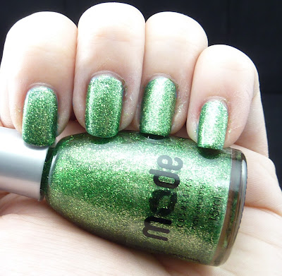 Mode Vicious Venom green glitter nail polish