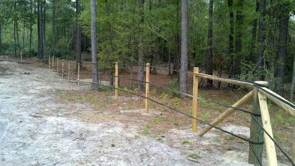 building wood horse fence
