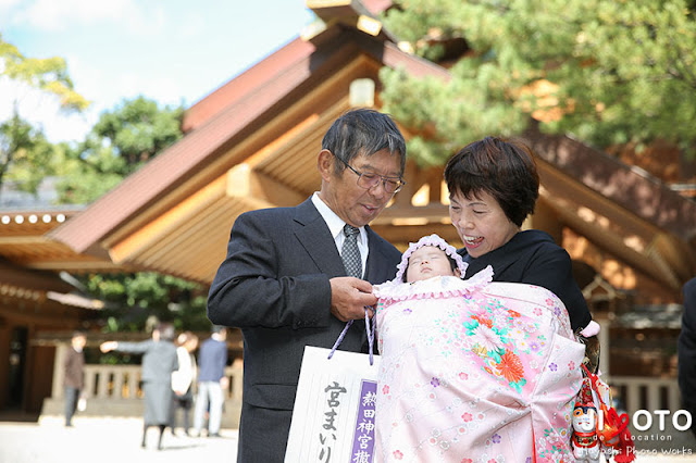 熱田神宮でのお宮参り出張撮影