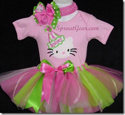 Hello Kitty Birthday Tutu Set