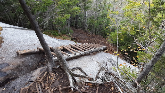 Sentier pédestre en direction du mont Blake dans les Adirondacks