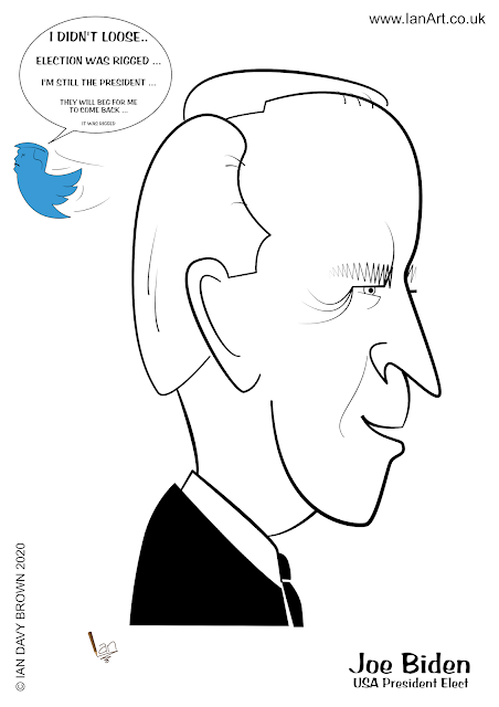 Joe Biden US President Elect Cartoon Caricature