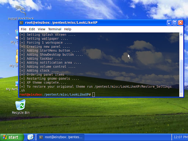 Merubah Desktop GNOME menjadi Windows XP