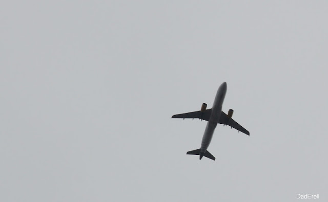 Un avion dans le vent