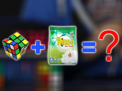 cucilah rubiknya menggunakan sabun