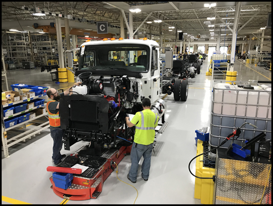 Mack MD Series on the Assembly Line