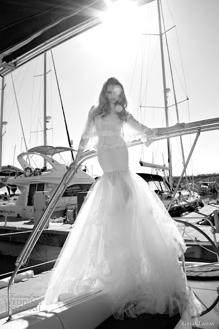 Galia Lahav mermaid lace wedding  dress 2013 2014