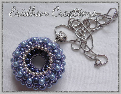 beaded donut pendant free pattern