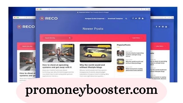 Reco Premium Blogger Template Free Download