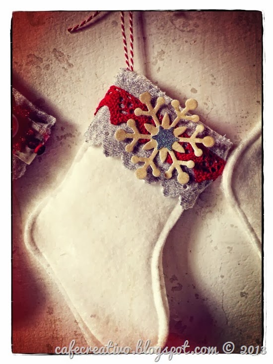 cafe creativo - sizzix big shot - stocking christmas - ghirlanda calze cafe creativo - sizzix big shot - stocking christmas - ghirlanda calze