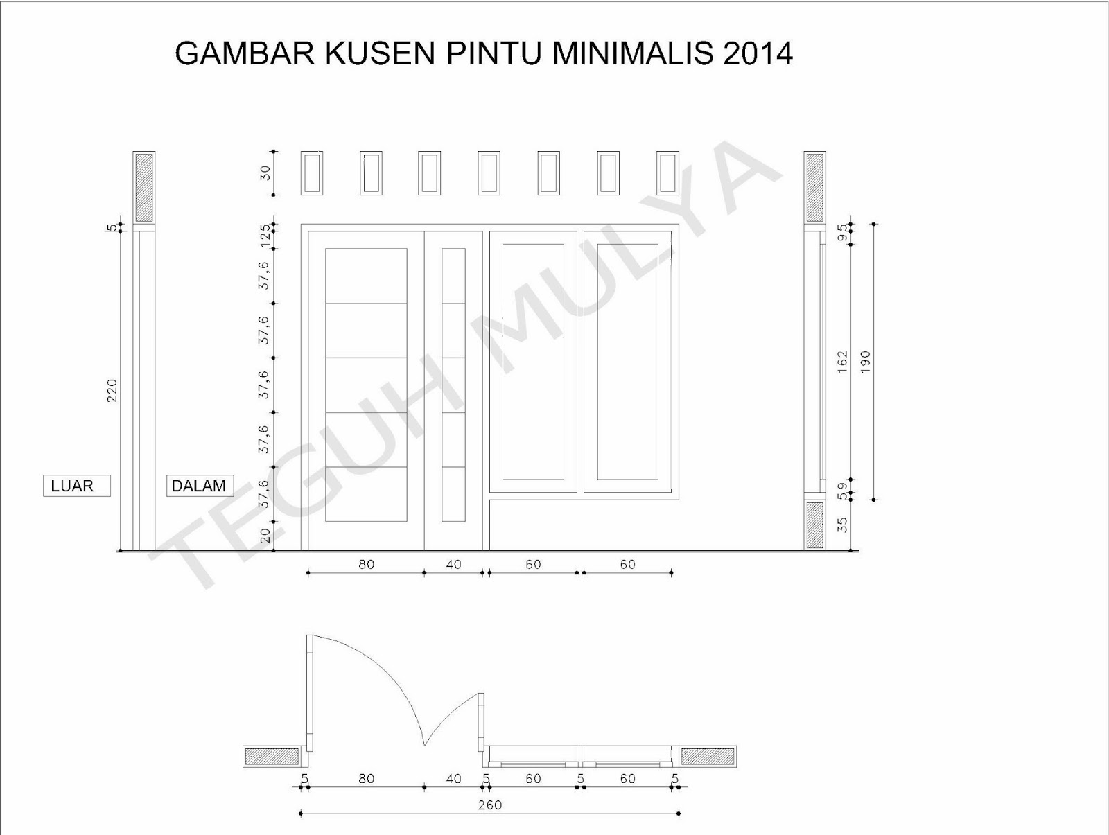 PDTEGUH MULYA Gambar Kusen Pintu Dan Jendela Terbaru