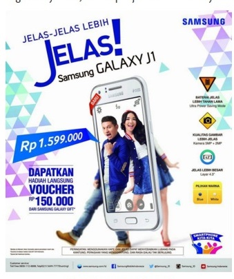 Spesifikasi dan Harga HP Samsung Galaxy J1 Juni 2016