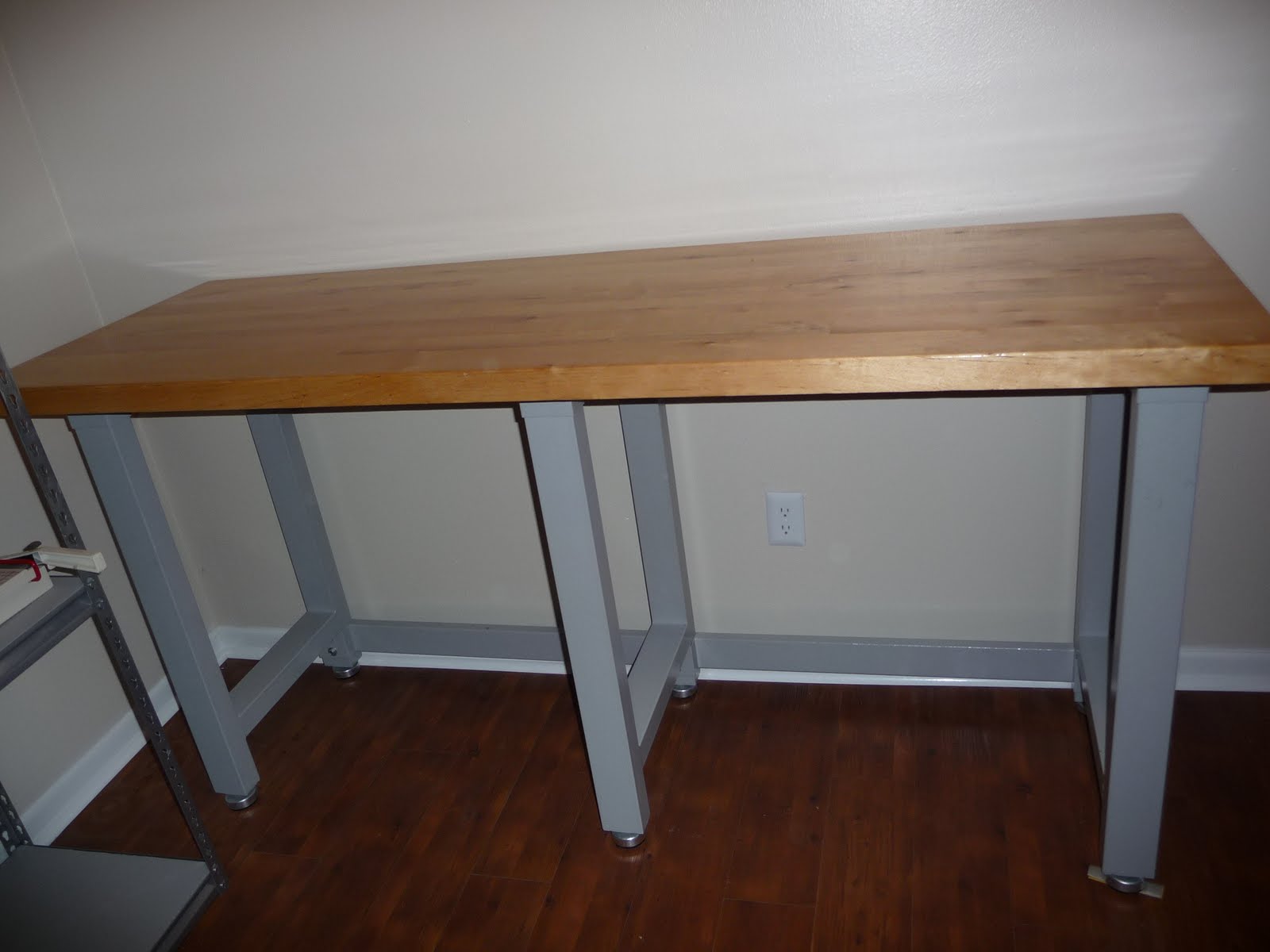 The Phillips' Moving Sale: Wood &amp; Steel Workbench - 48 hr ...