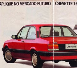 Propaganda do Chevette (Chevrolet) em 1989.